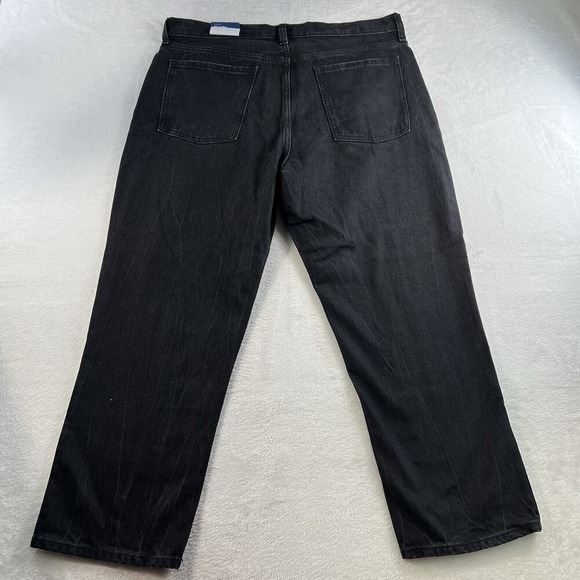 Old Navy Size 14 Jeans High Rise Slouchy Straight Cropped Distressed Women's - Picture 10 of 16